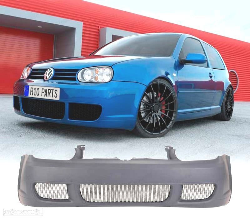 PARA-CHOQUES FRONTAL VW GOLF 4 IV 97-03 LOOK R32 GRELHAS PLASTICO - 1