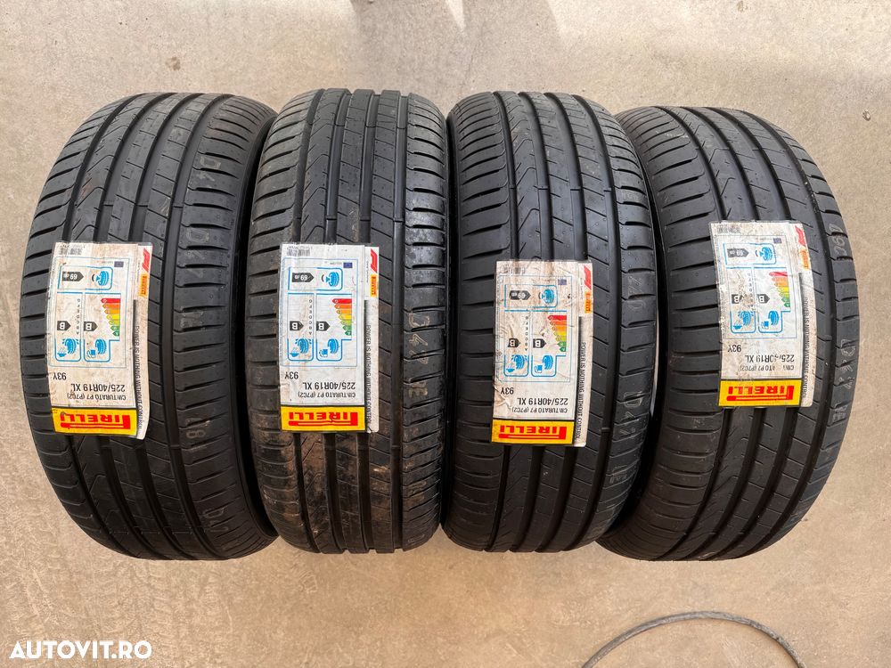 Vând 4 anvelope 225/40/19 Pirelli de vară noi - 1
