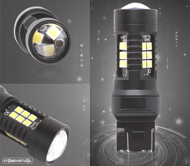 LÂMPADAS DE PÓLO DUPLO LED T20 - 7443 - 2