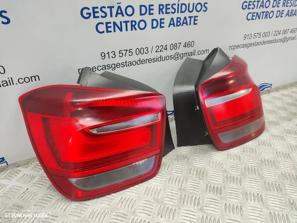 Farolins Tras Traseiros Esquerdo Direito Original LED BMW Serie 1 F20 5 portas F21 2 portas 7241543 7241544 2011 - 2014 - 6