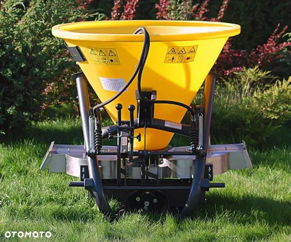 Rozsiewacz nawozów sadowniczy lej dwutalerzowy 300 L Hydraulika Langren Transport Raty - 1
