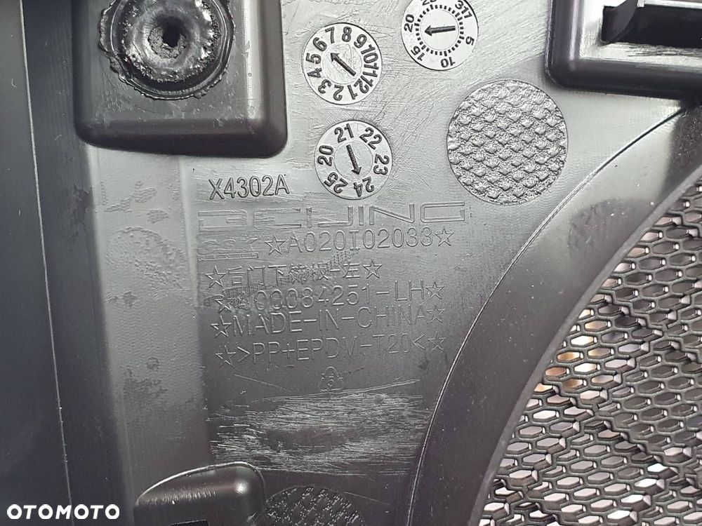 BOCZEK DRZWI TYŁ LEWY TAPICERKA BAIC BEIJIBG 7 X75 CZARNY 2024 - 12