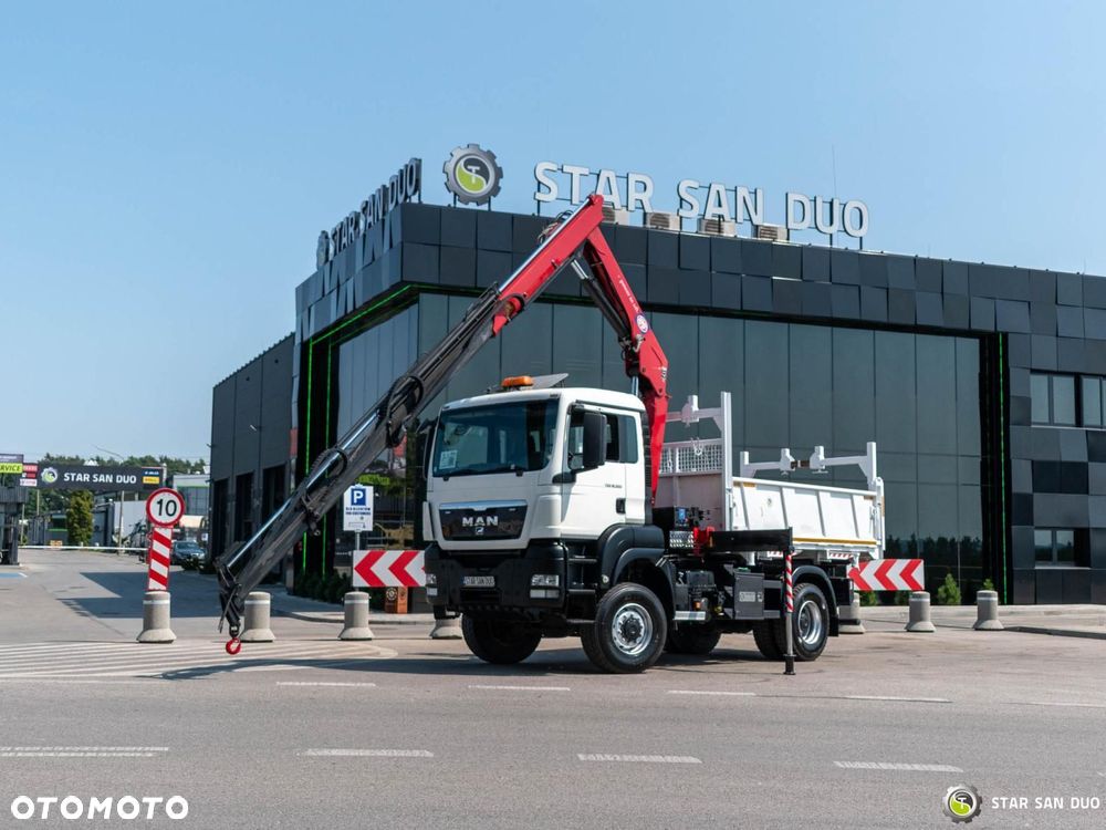 MAN TGS  18.320 4x4 HMF 1730-K3 HDS Żuraw Wywrotka - 7