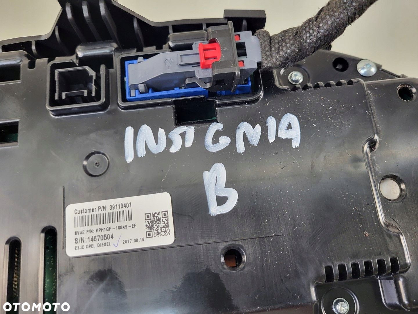 licznik zegary prędkościomierz cyfrowy 2.0 cdti manual OPEL INSIGNIA B uk - 13