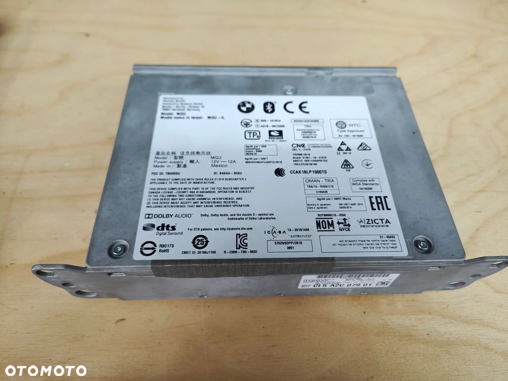 BMW X5 G05  HARMAN moduł nawigacacji i multimediów  Head unit 65 12 5 A2C 079 - 1