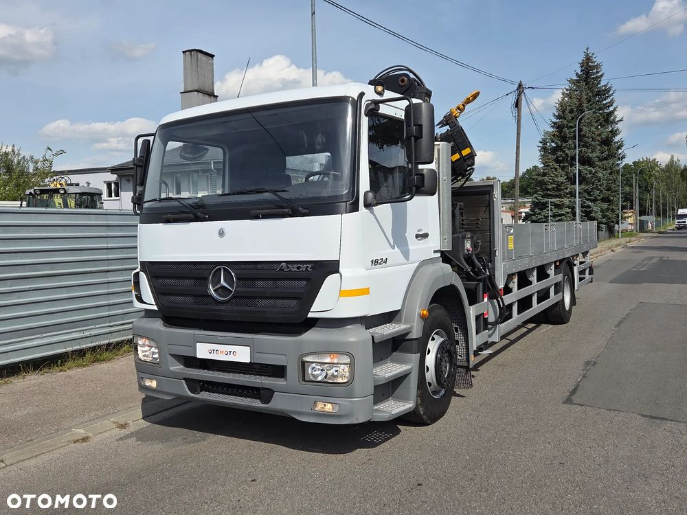 Mercedes-Benz AXOR 1824L // HDS HIAB 122 // DŹWIG ŻURAW KRAN CRANE // TYŁ PODUSZKI // MOŻLIWA PRZEBUDOWA NA LAWETA AUTOLAWETA - 29