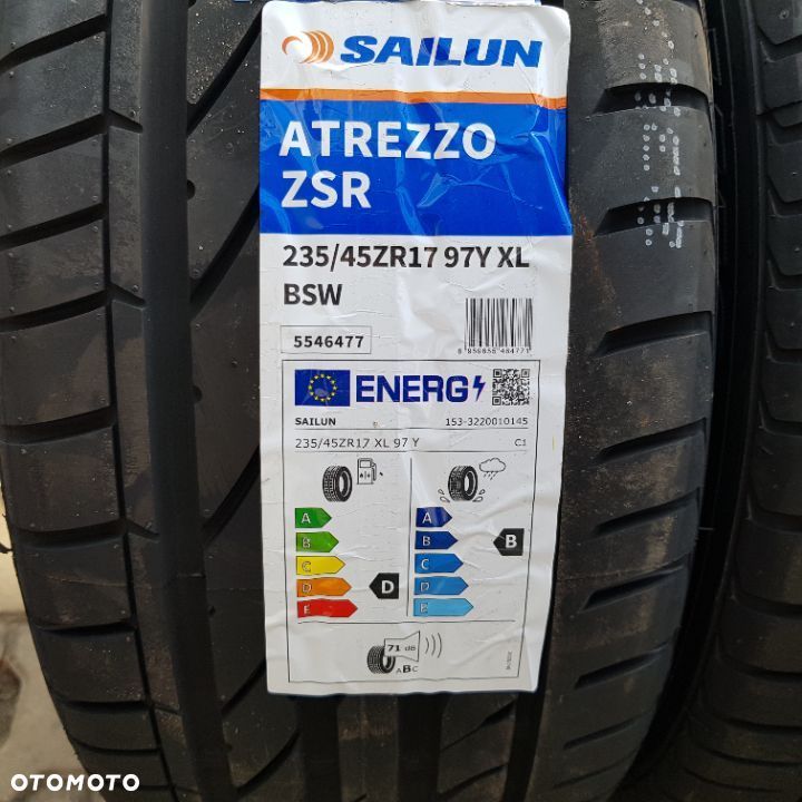 4x 235/45R17 Sailun Atrezzo ZSR Nowy komplet opon letnich Poznań - 2
