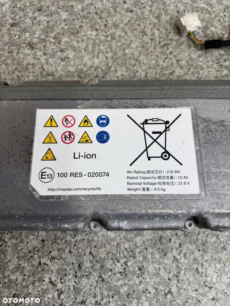 bateria akumulator hybryda mazda 3 iv bp 2019-2025 bdmc-67zb3-c - 2