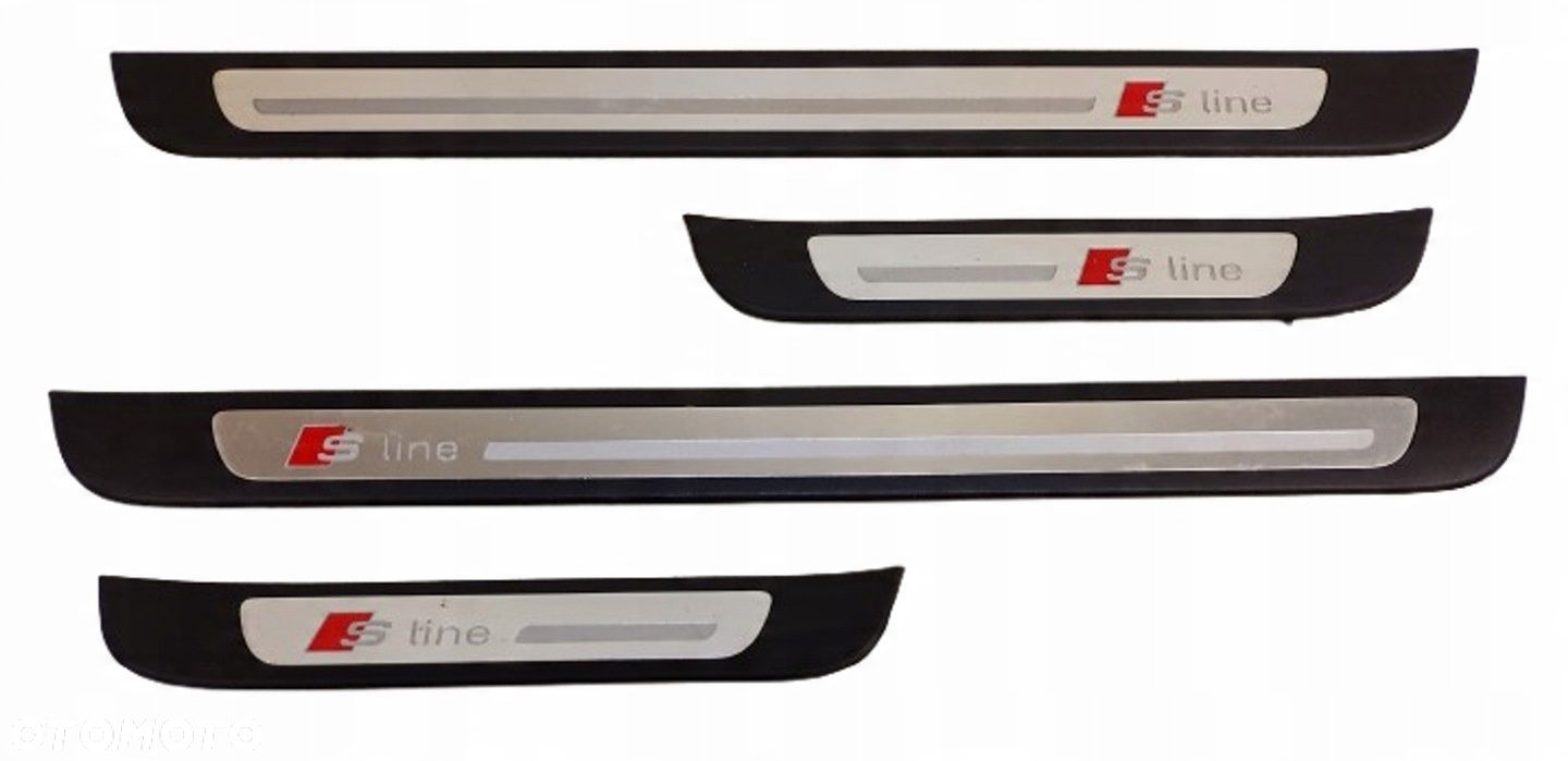 AUDI A6 S6 C7 4G LISTWY NAKŁADKI PROGOWE S-LINE KOMPLET 4G0853375B - 1