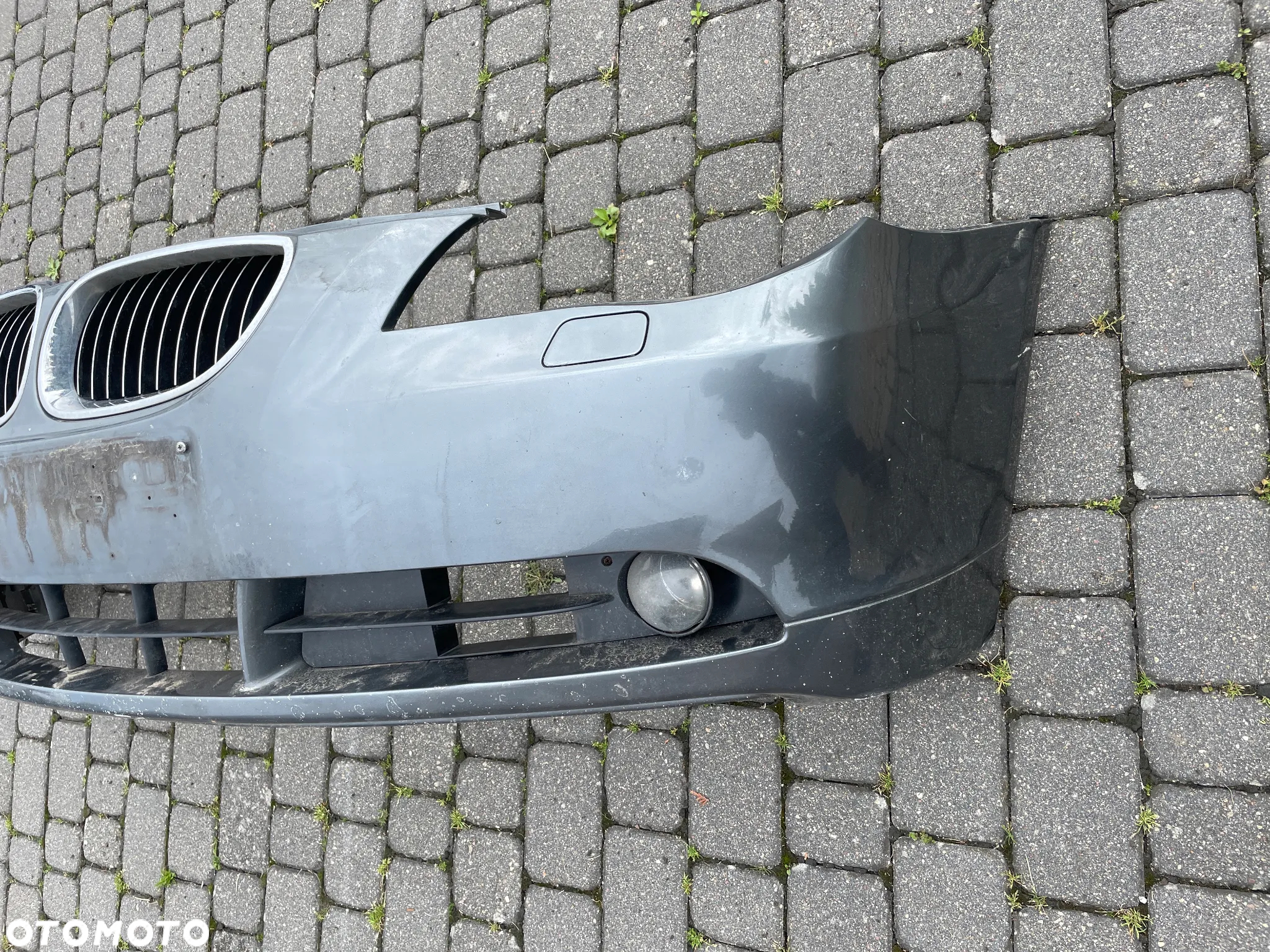 BMW E60 PRZÓD KOMPLETNY ZDERZAK PAS MASKA LAMPA XENON BŁOTNIK LEWY PRAWY TITANGRAU - 15