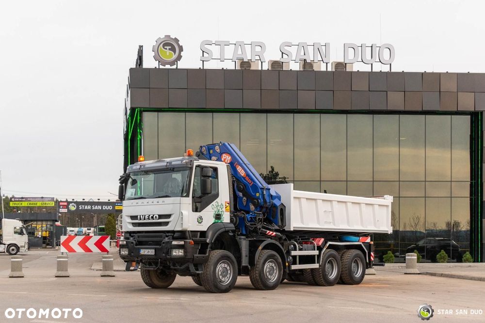 Iveco TRAKKER 450 8x8 PM 85SP HDS Żuraw Wywrotka - 10