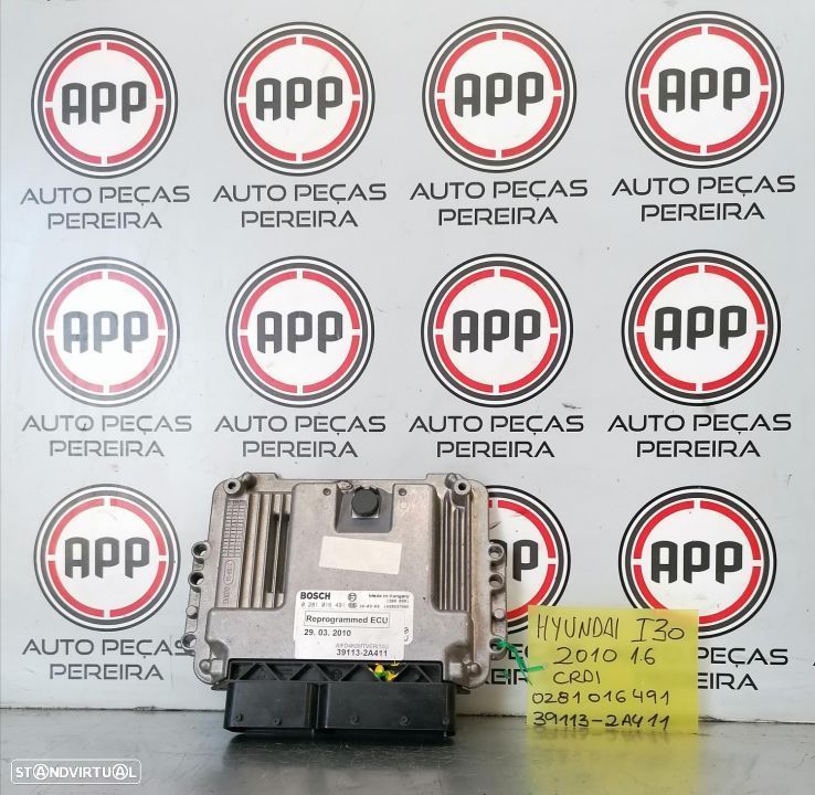 Centralina motor Hyundai I30 de 2010 1.6 CRDI referência 0281016491, 39113-2A411. - 1