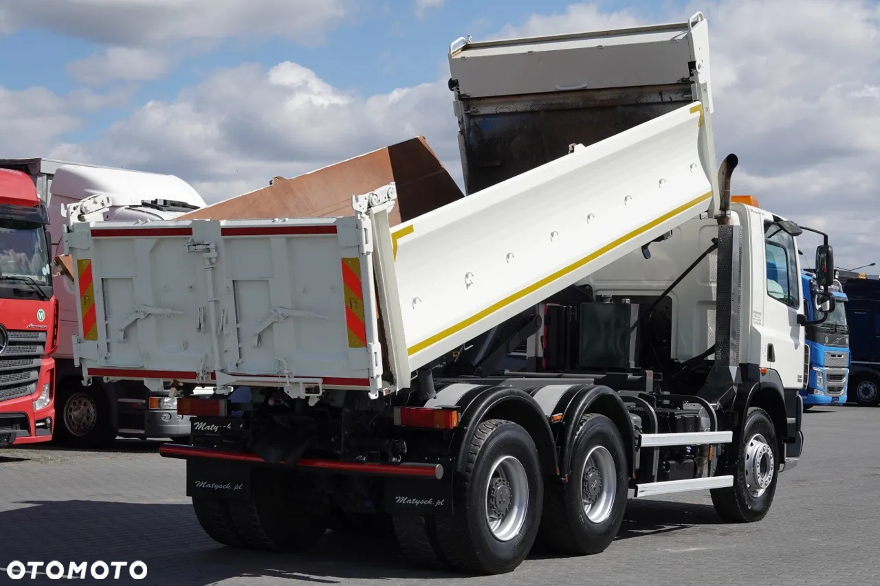 DAF CF 85.410 / 6X4 / WYWROTKA 2 STR / BORDMATIC / HYDROBURTA / MANUAL / SPROWADZONY - 3
