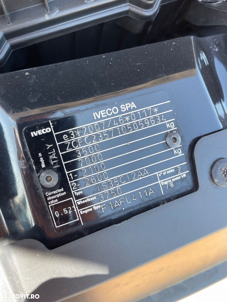 Iveco Daily Doka 35C11  7LOCURI  PUNTE DUBLA - 32