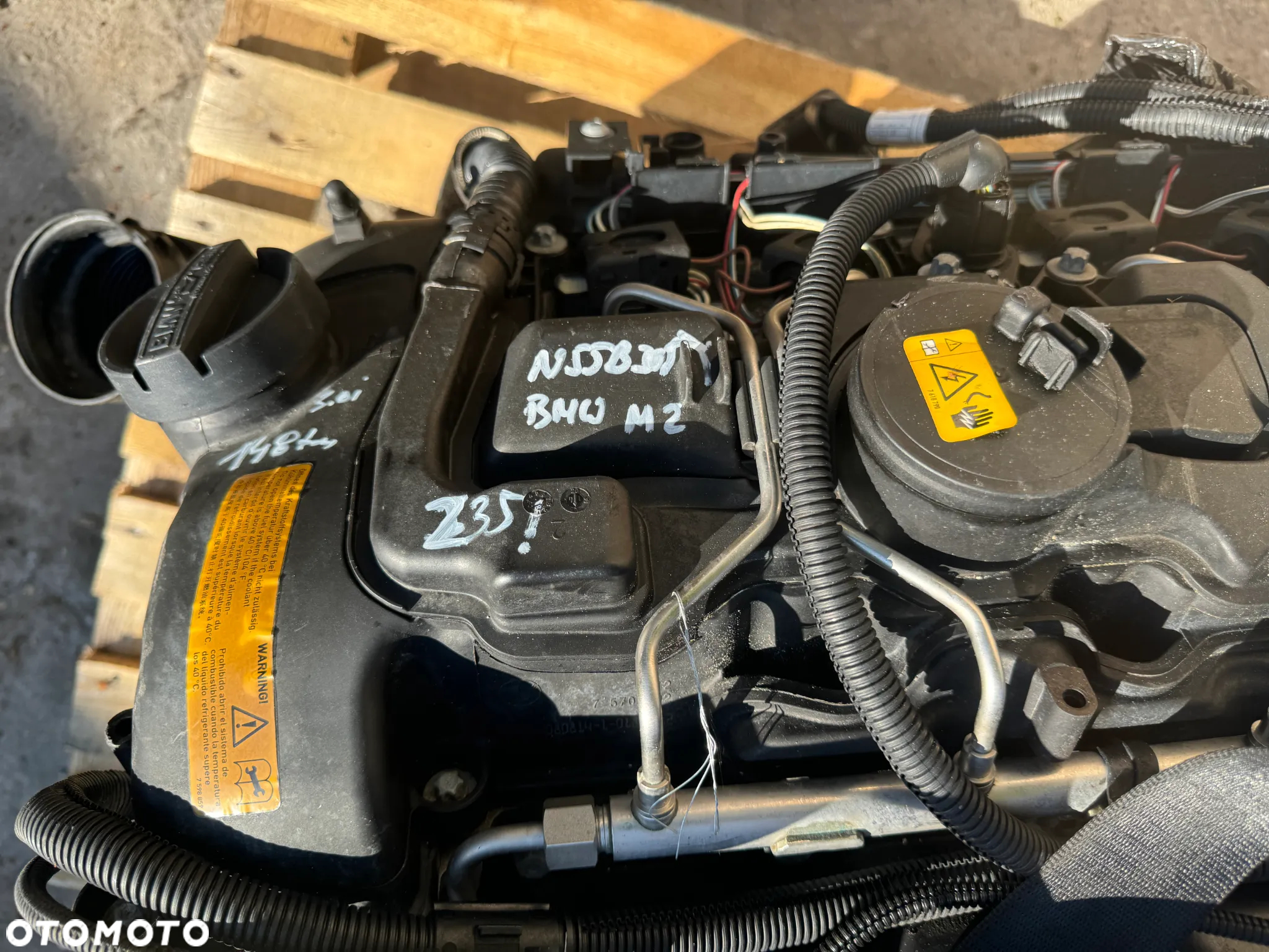 silnik n55b30a 3.0t bmw f20 235i kompletny 148 tys - 3
