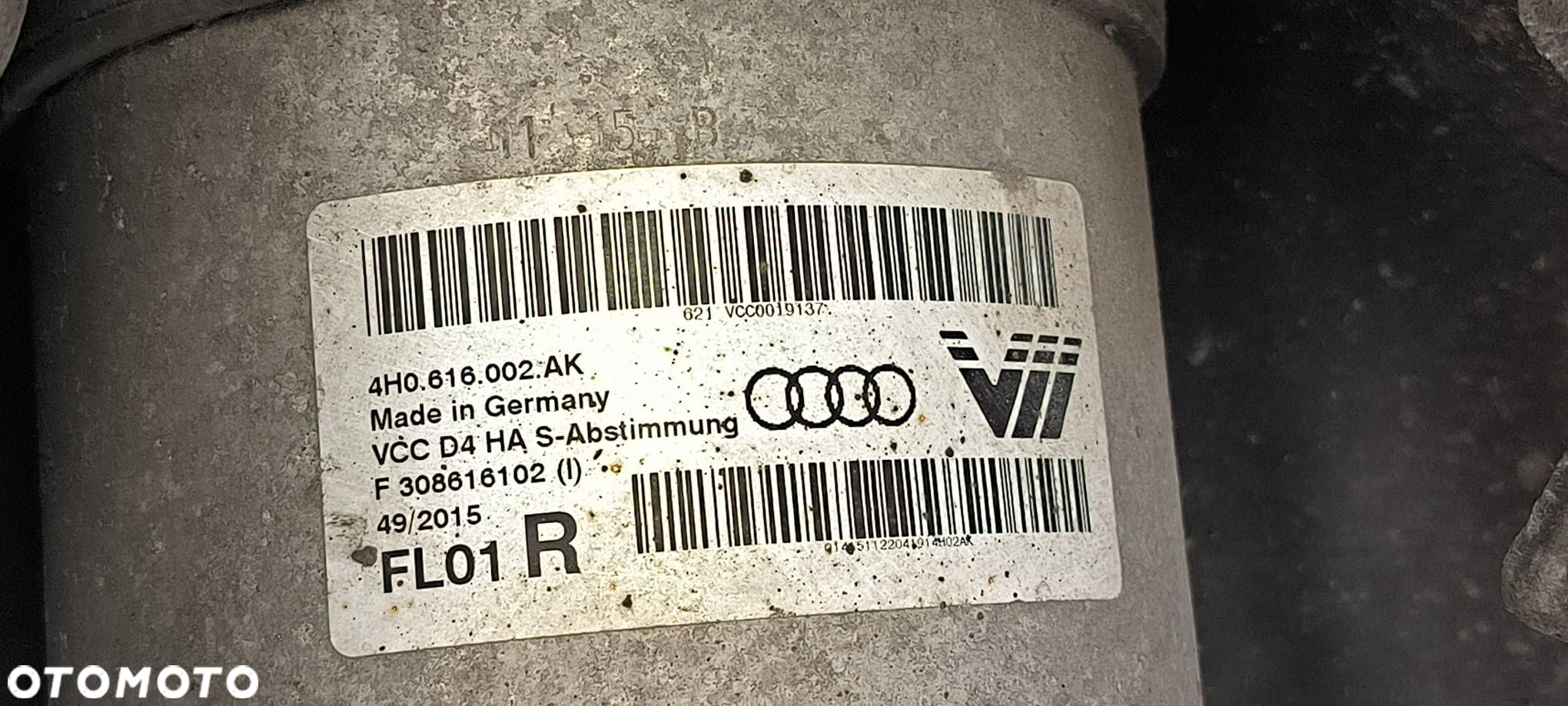 AMORTYZATOR PRAWY TYŁ AUDI S8 D4 PLUS 4H0616002AK - 5