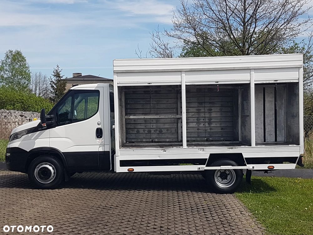 Iveco 70C18 KONTENER ROLETY BOK DO TRANSPORTU WODY 3,66x2,21x1,86 KLIMA DMC 7000KG RAMA PODWOZIE - 18
