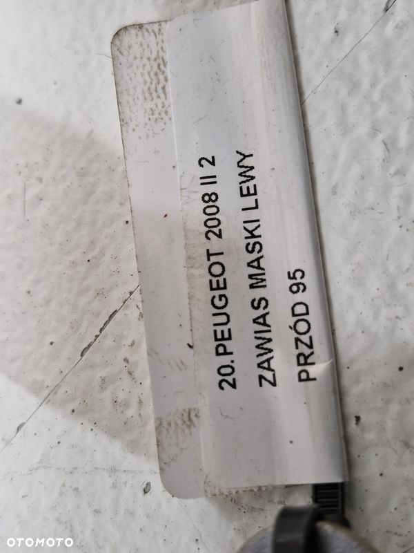 PEUGEOT 2008 II 2 ZAWIAS MASKI LEWY PRZÓD - 6