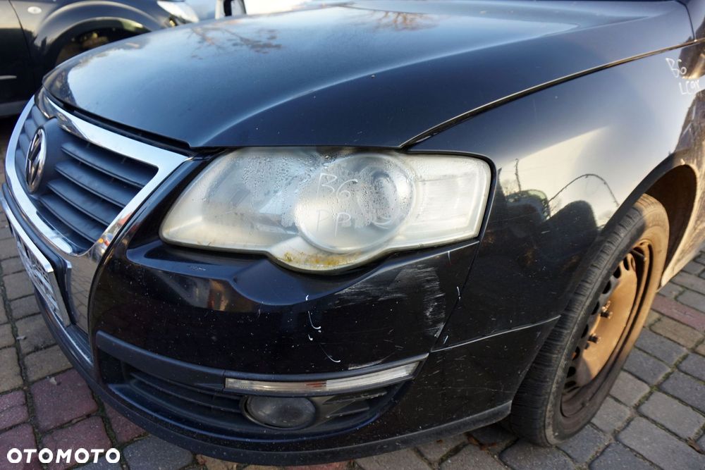 MASKA ZDERZAK BŁOTNIKI LAMPY PASSAT B6 LC9X  VOLKSWAGEN 2005-2010 CZARNY PRZÓD KOMPLETNY - 8