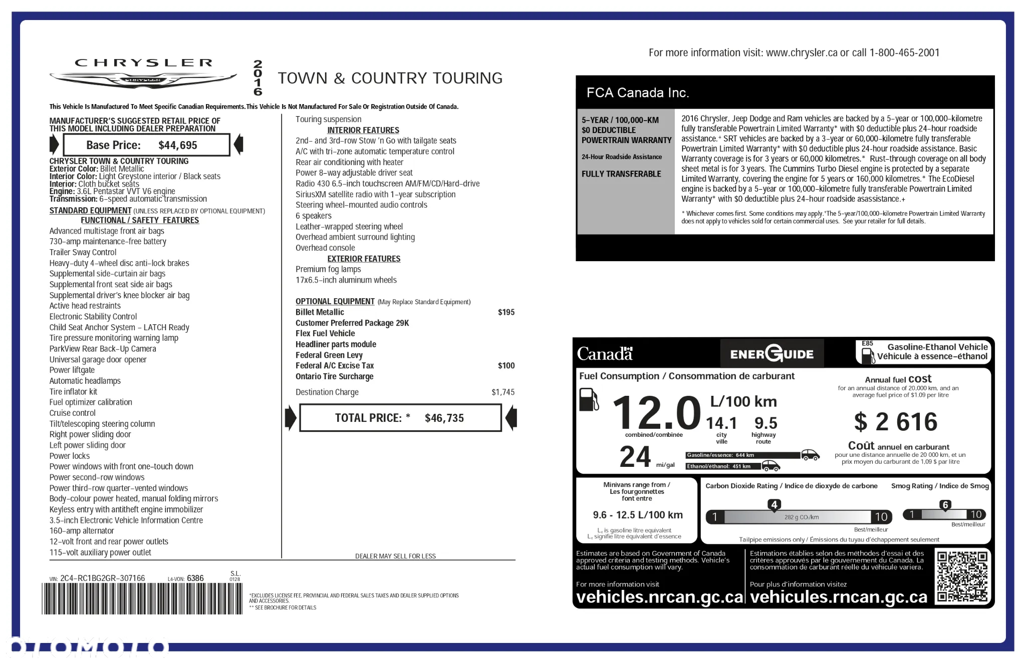 Chrysler Town & Country 3.6 Touring - 16