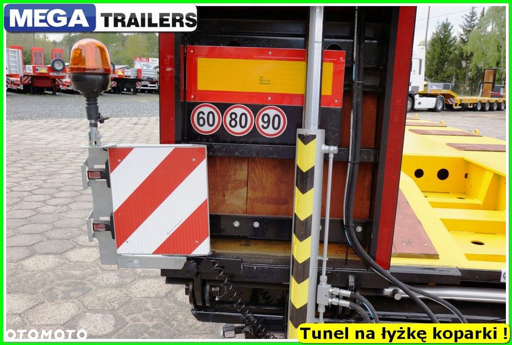 Mega Nisko podłoga 4 osie,  dł. 9,50 m, TUNEL na RAMIĘ KOPARKI !!! - 36