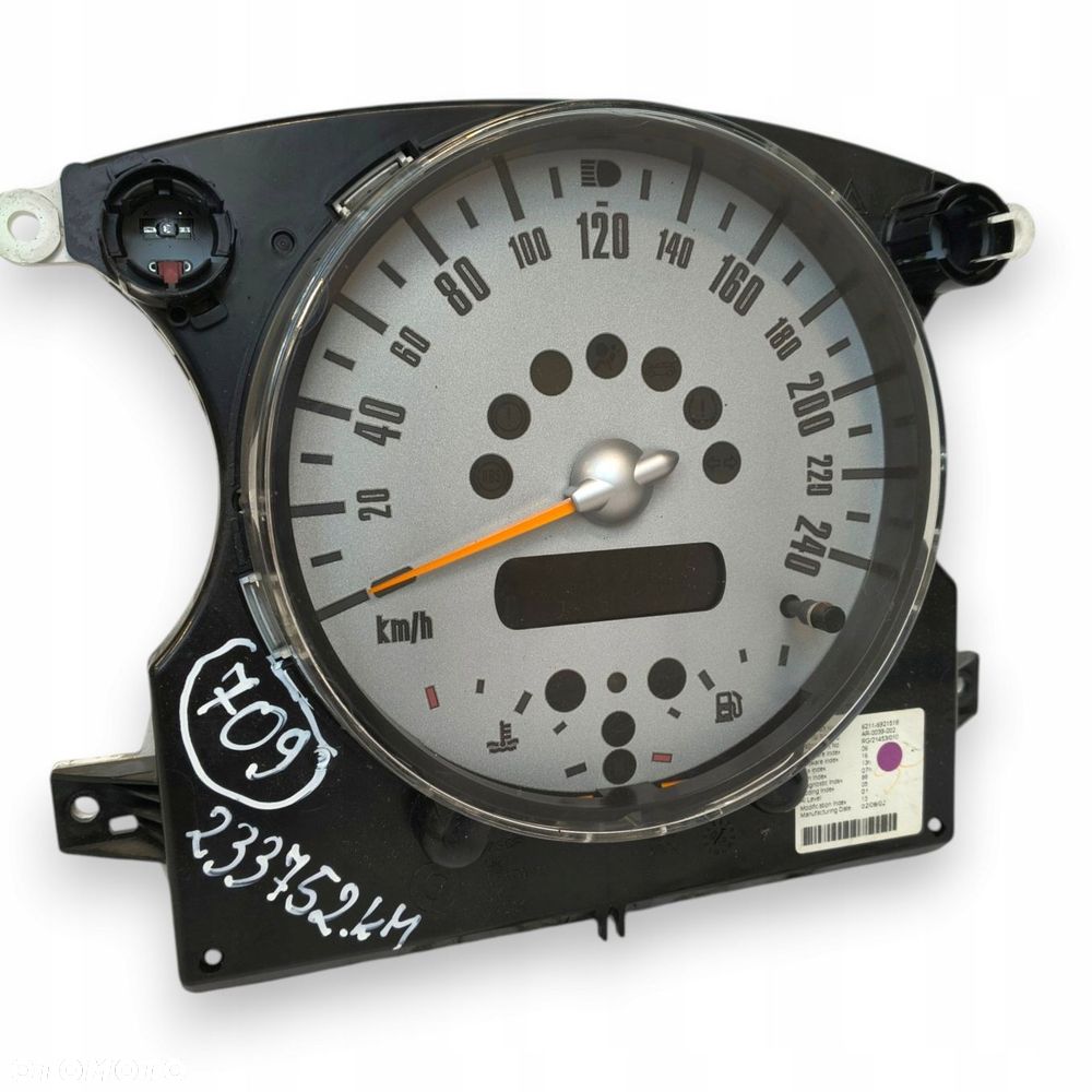 LICZNIK ZEGARY 6921518 Mini Cooper R50 R52 R53 1.6 16V benzyna 233 752km - 8