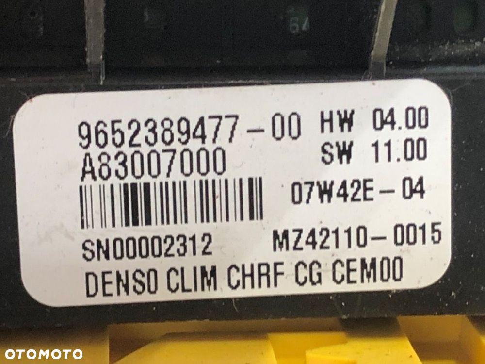 PANEL STEROWANIA NAWIEWU  CITROEN C4 GRAND PICASSO I (UA_) 2006 - 2013 1.6 HDi 80 kW [109 KM] olej - 4