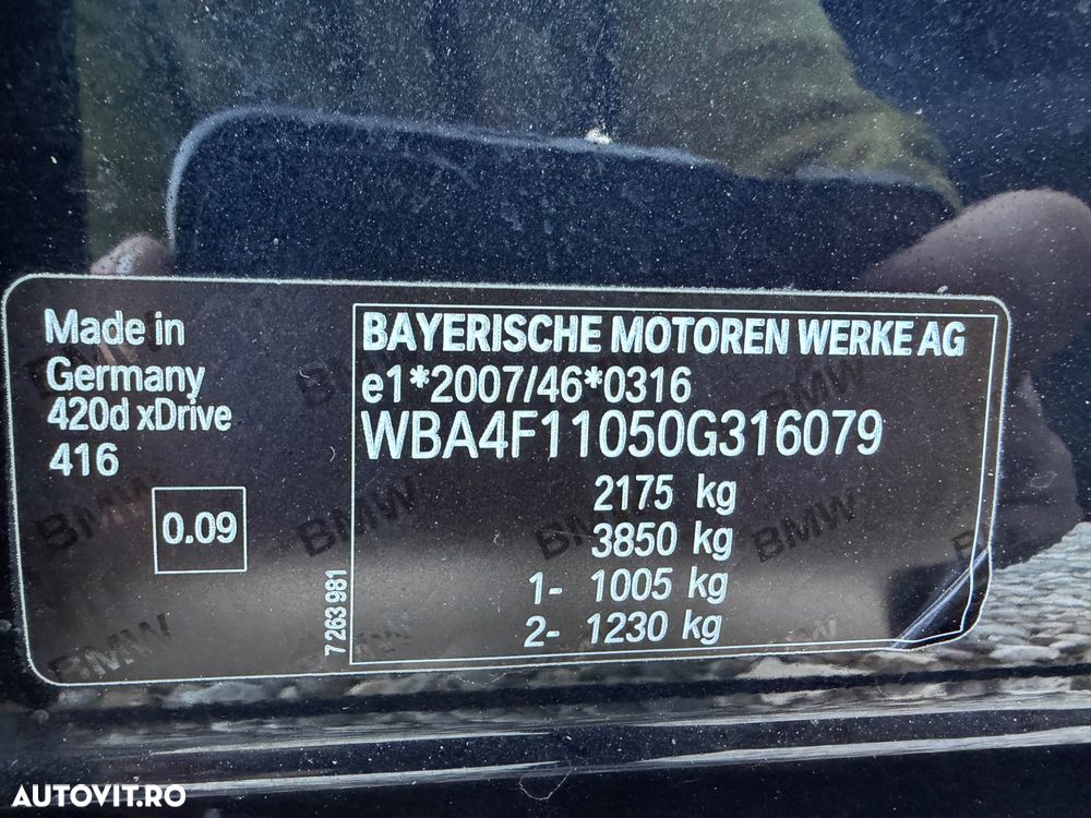 BMW Seria 4 420d Aut. M Sport - 16