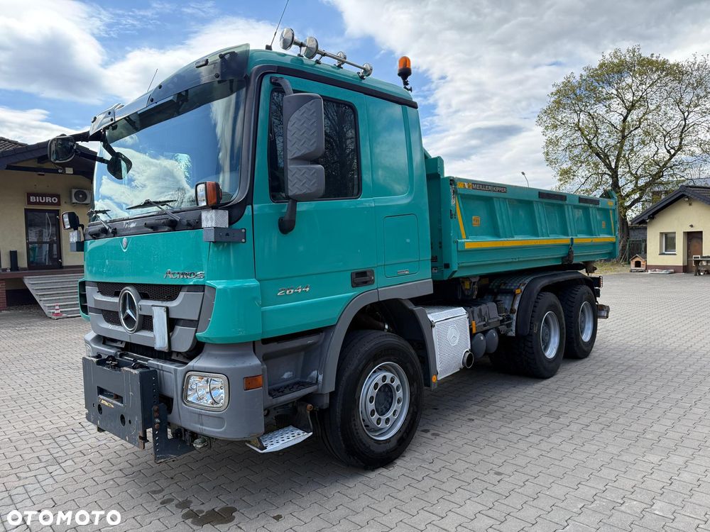 Mercedes-Benz 2644 ACTROS MP3 wywrotka 6x4, płyta pług, BORDMATIC - 1