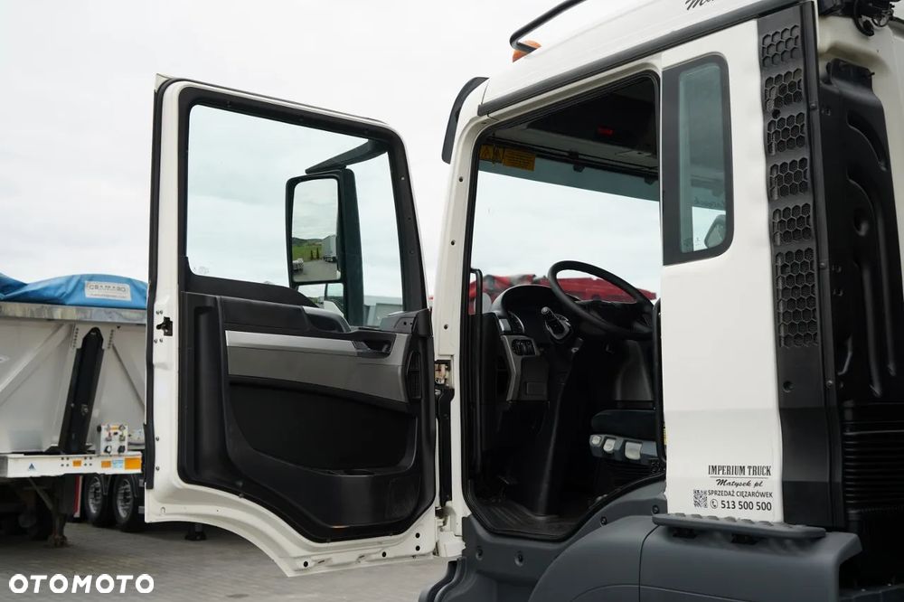 MAN TGS 32.400 / 8x4 / TRIDEM / WYWROTKA 2 STRONNA / HYDROBURTA / BORDMATIC + HDS HIAB 188 E-3D / ROTATOR  / PILOT / EURO 6 - 25