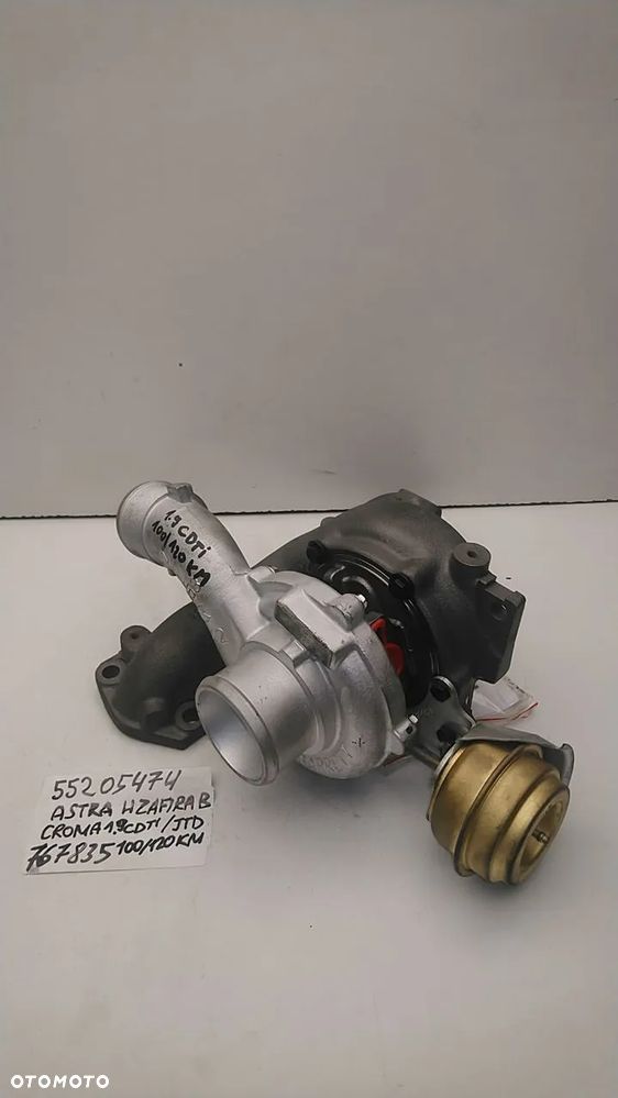 TURBINA TURBO OPEL VECTRA ZAFIRA B ASTRA H  SIGNUM SAAB 9-3  FIAT STILLO CROMA II 1.9 CDTI DIEASEL 100 / 120KM 55195787 - 9