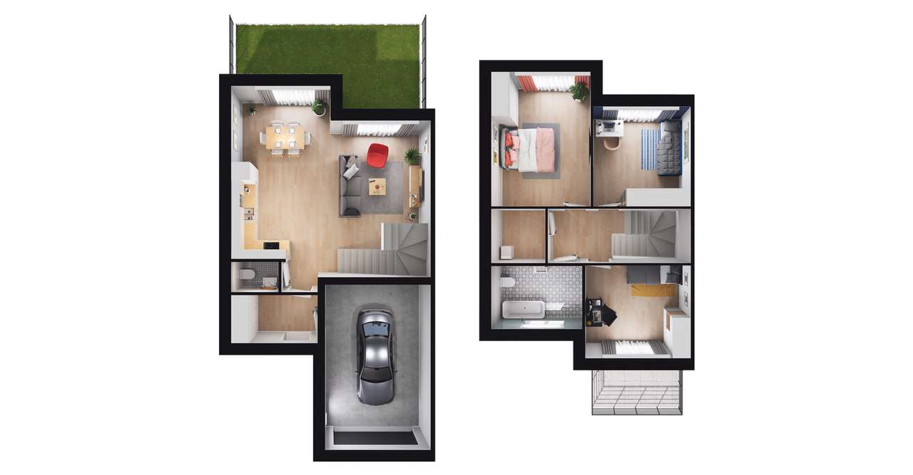 4-pokojowy dom 112m2 + ogródek Bezpośrednio - Pełny obrazek: 2/18