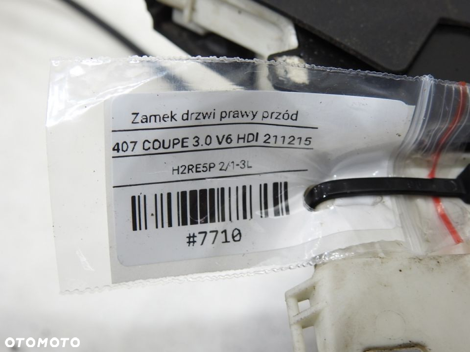 ZAMEK DRZWI PRAWY 6 PIN PEUGEOT 407 COUPE - 10