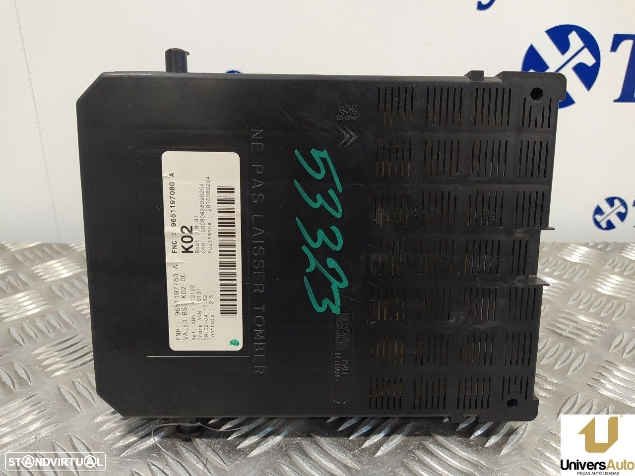 CAIXA RELÉS / FUSÍVEIS PEUGEOT 307 2004 -9651197780 - 4