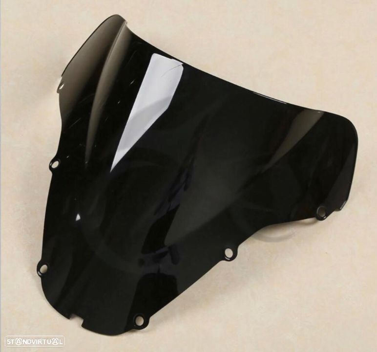 Viseira cbr 900rr ano 2000 ate 2001 briseira fireblade honda modelo 929 vidro bolha - 2