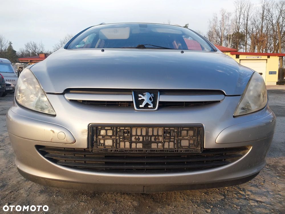 Przód kompletny Peugeot 307 01-05 maska zderzak błotnik EZAC lampa chłodnice poduszka airbag atrapa grill - 1