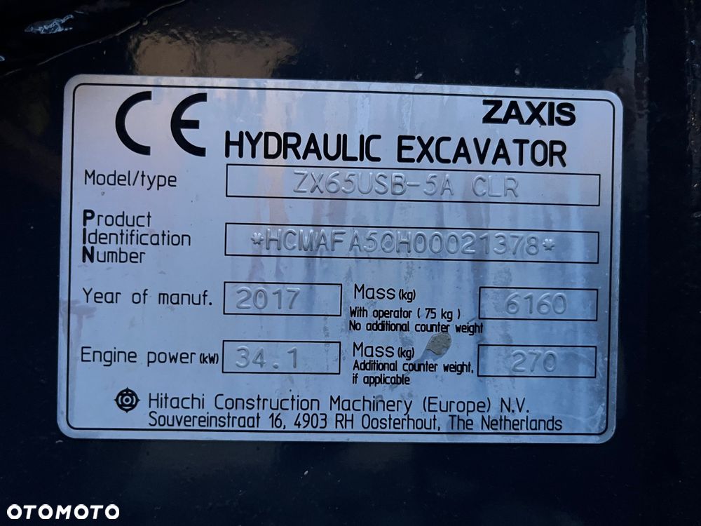 Hitachi ZX65USB-5A CLR - 21
