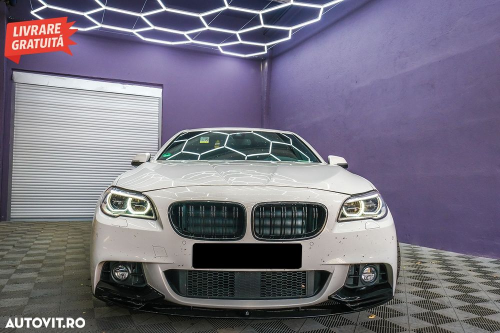 Prelungire Bara Fata BMW Seria 5 F10 F11 (2011-2017) M-Performance Design Negru Lu- livrare gratuita - 16