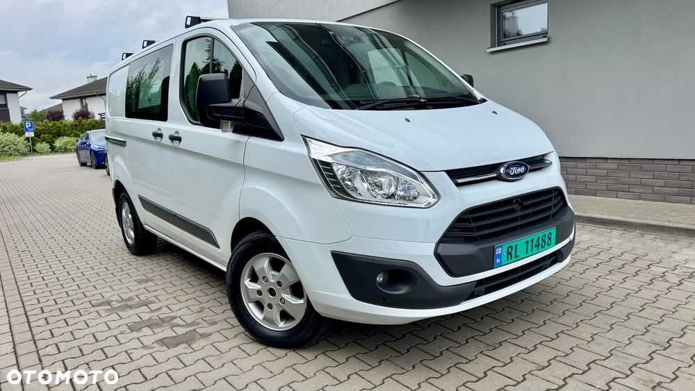 Ford Transit Custom L2H2 średni  xenon kamera idealny 2.0 TDCI blaszak krótki L1H2 VAT FV faktura 23% 3 miejsca / osobowy blaszak podwójne drzwi z obu stron - 35