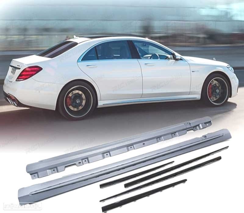 EMBALADEIRAS LATERAIS MERCEDES CLASE S W222 13- LOOK AMG - 1