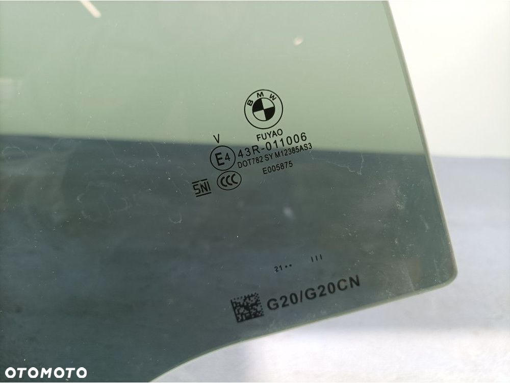 BMW 3 G20 M3 G80 SZYBA DRZWI TYŁ PRAWA 21R - 2