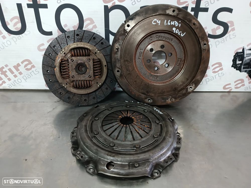 VOLANTE MONOMASSA COM EMBRAIAGEM PEUGEOT 307 / CITROEN C4 1.6HDI 90CV C0705046 - 1