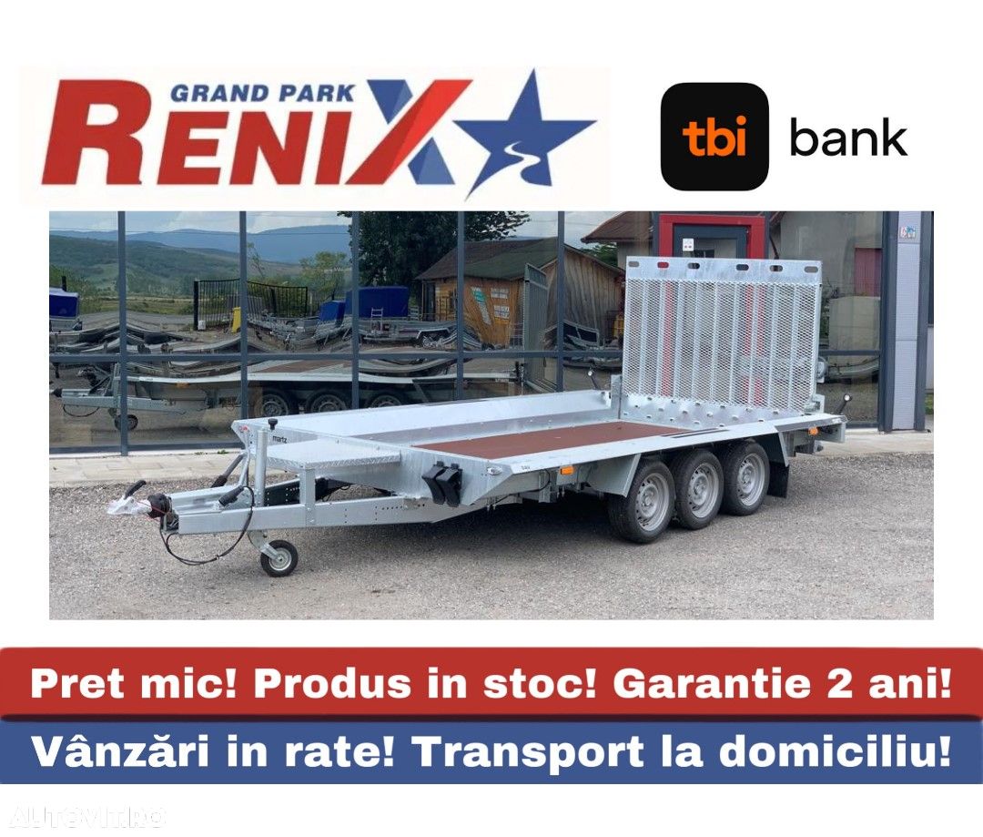 Martz Remorca transport utilaje 350/165 3 axe - 1