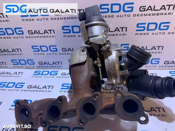 Turbo Turbina Turbosuflanta cu Actuator VW Tiguan 2.0 TDI CBAA CBAB 2008 - 2011 Cod 03L253016F - 7