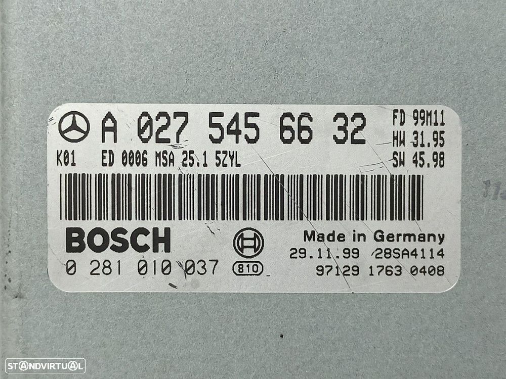CENTRALINA DO MOTOR UCE MERCEDES CLASE C (W202) FAMILIAR 250 T TURBODIESEL (202.... - 4