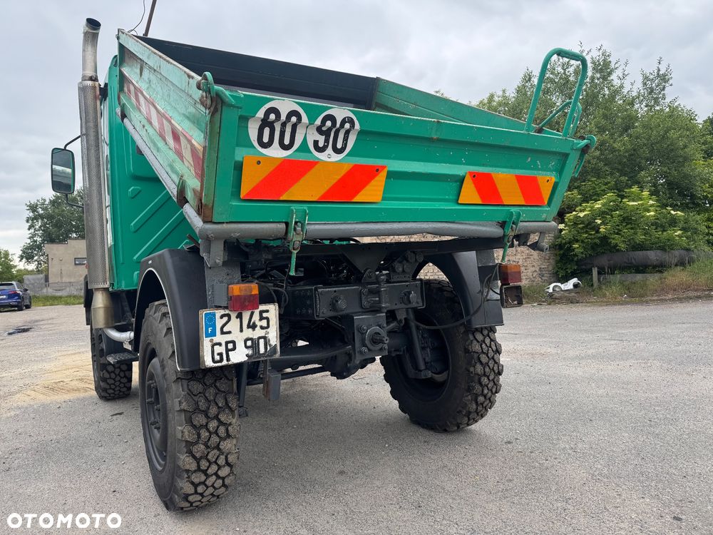 Mercedes-Benz Unimog U90 2000 r. Wywrotka 3 str 2 x WOM 4x4 Hydraulika Tylko 34 tys km Specjalny - 10