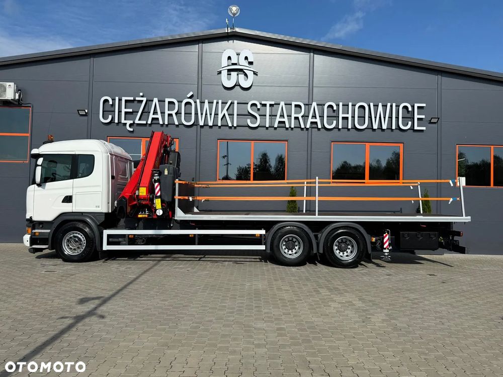 Scania SCANIA G 320 // 6x2 6x4 // platforma z żurawiem FASSI F425RA.2.24 - 4