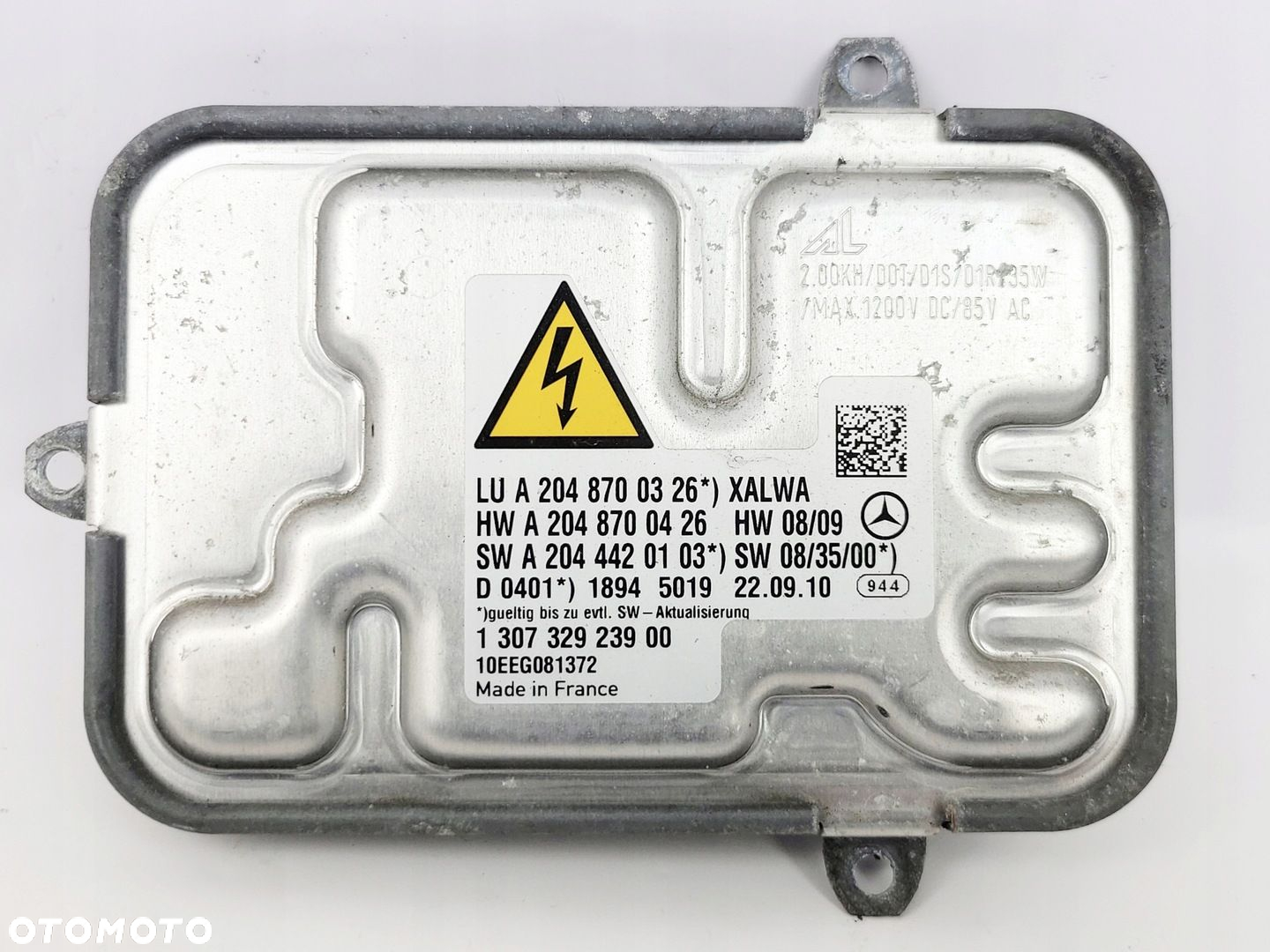 MERCEDES W204 PRZETWORNICA MODUŁ LAMPY XENON A2048700326 - 2