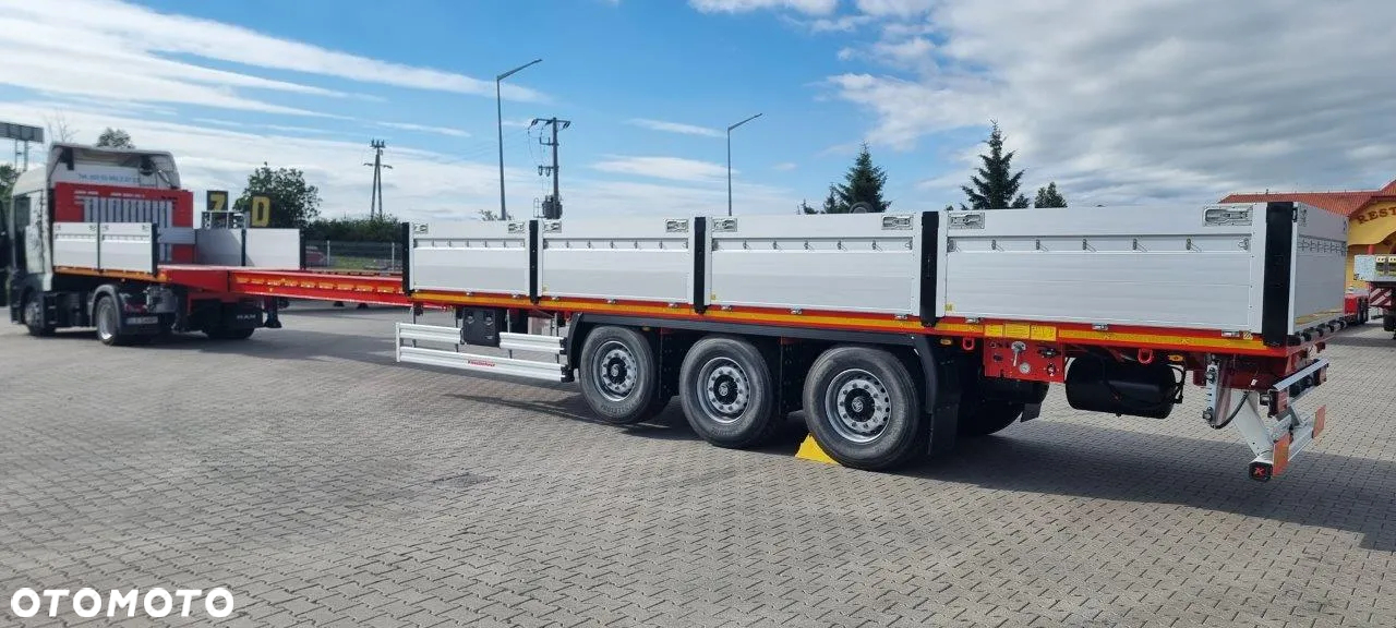 Kassbohrer Kaessbohrer naczepa platforma rozciągana, burty aluminiowe - 20