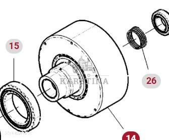Fendt 930 933 936 939 942 Vario Gen 6 Obudowa Sprzęgła WOM CZĘŚCI H218PH0150010 - 1